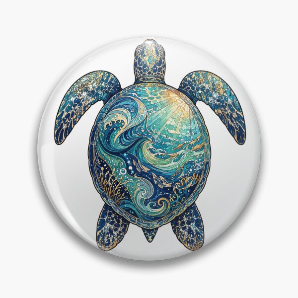 Item preview, Sea Turtle Top View | Ocean Paradise designed and sold by Zaru Art Studio.