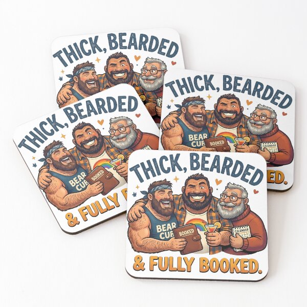 Item preview, Thick, Bearded & Fully Booked. designed and sold by TheBearthquake.