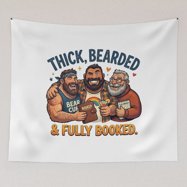 Item preview, Thick, Bearded & Fully Booked. designed and sold by TheBearthquake.