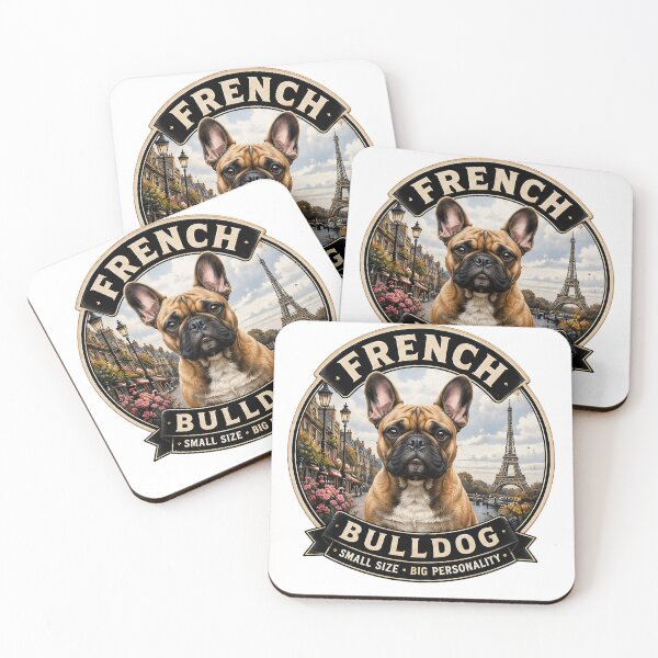 Item preview, French Bulldog - Small Size, Big Personality - Vintage Dog Badge designed and sold by TheCanineCanvas.