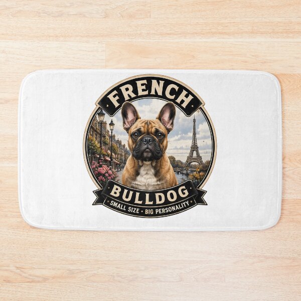Item preview, French Bulldog - Small Size, Big Personality - Vintage Dog Badge designed and sold by TheCanineCanvas.