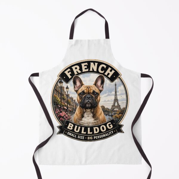 Item preview, French Bulldog - Small Size, Big Personality - Vintage Dog Badge designed and sold by TheCanineCanvas.
