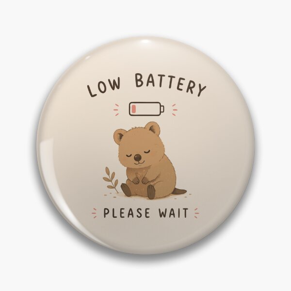 Item preview, Low Battery Please Wait Cute Sleeping Quokka Funny Tired Animal T-Shirt designed and sold by happyrays.