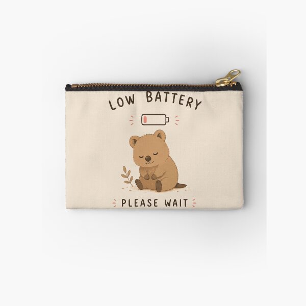 Item preview, Low Battery Please Wait Cute Sleeping Quokka Funny Tired Animal T-Shirt designed and sold by happyrays.