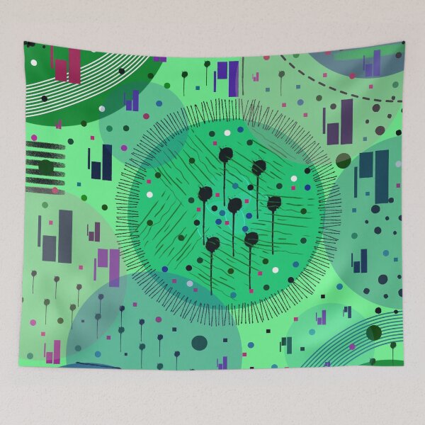 Item preview, Abstract Art: Green Kiwi Fruit designed and sold by DanielleGensler.