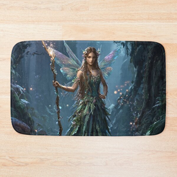 Item preview, Enchanted Forest Fairy With Magic Staff designed and sold by Storybook Botanica.