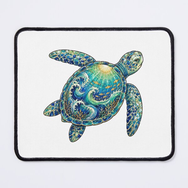 Item preview, Swimming Sea Turtle | Ocean Paradise designed and sold by Zaru Art Studio.