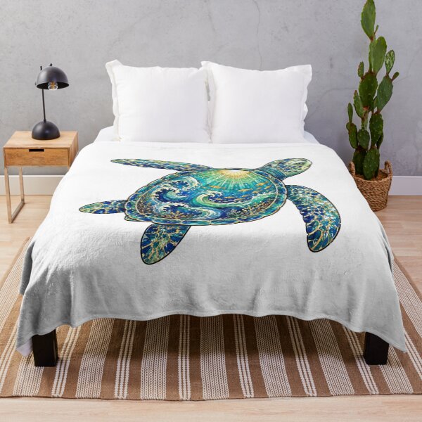 Item preview, Swimming Sea Turtle | Ocean Paradise designed and sold by Zaru Art Studio.