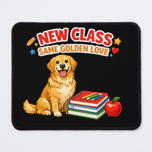 Item preview, New Class Same Golden Love Golden Retriever Back to School Teacher Design designed and sold by Sahil Randhawa.