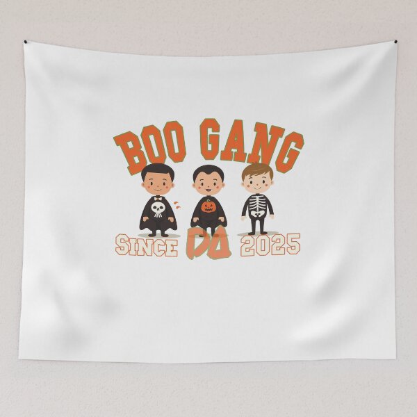 Item preview, Boo Gang Vintage Varsity Mascot Cute Kids Halloween Costumes Athletic College Graphic designed and sold by DesignArtist.ia.