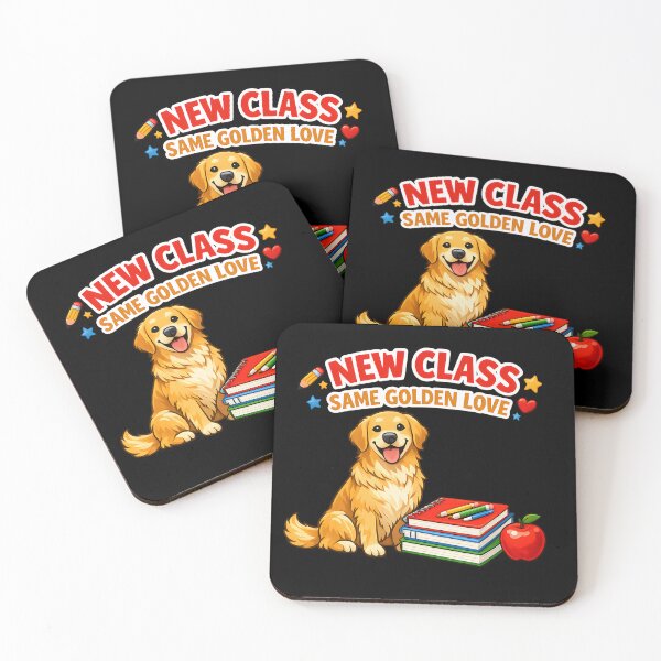 Item preview, New Class Same Golden Love Golden Retriever Back to School Teacher Design designed and sold by Sahil Randhawa.