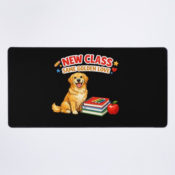 Item preview, New Class Same Golden Love Golden Retriever Back to School Teacher Design designed and sold by Sahil Randhawa.