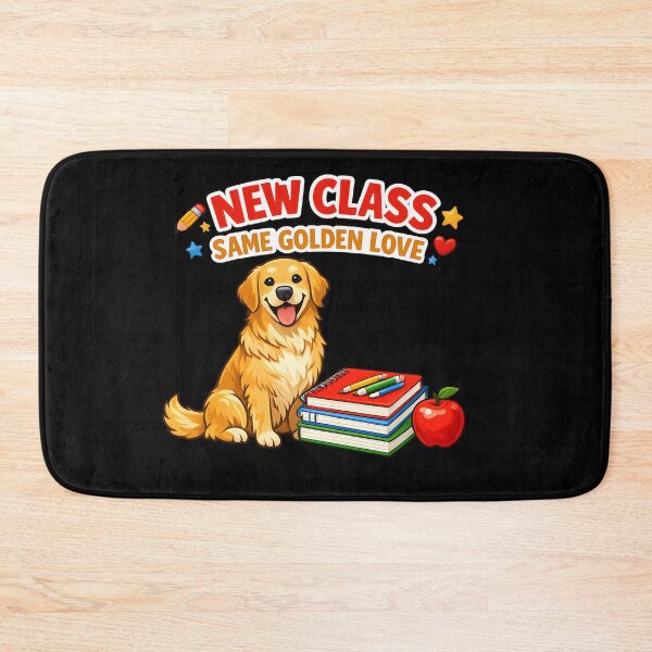 Item preview, New Class Same Golden Love Golden Retriever Back to School Teacher Design designed and sold by Sahil Randhawa.