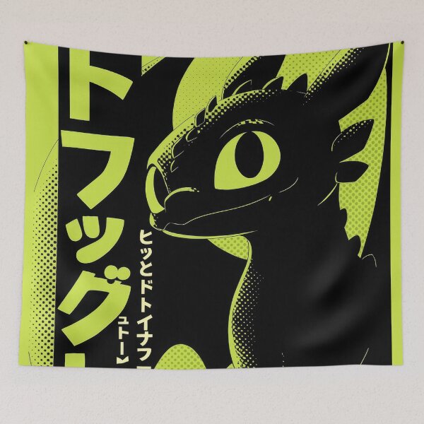 Item preview, Toothless Neon Lime  designed and sold by AnimeArsenalPrints.