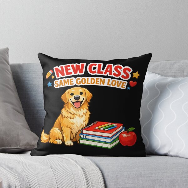 Item preview, New Class Same Golden Love Golden Retriever Back to School Teacher Design designed and sold by Sahil Randhawa.