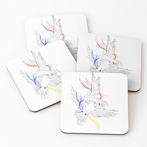 Item preview, Copy of Love Birds – Romantic Doves Line Art Illustration designed and sold by Evv_u.