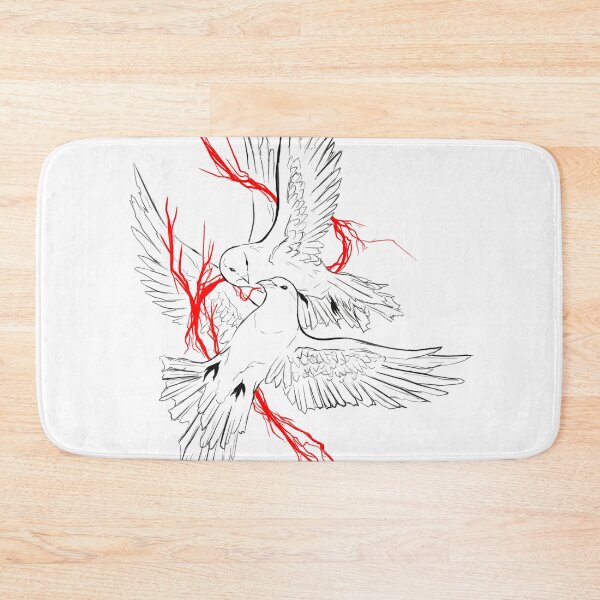 Item preview, Copy of Love Birds – Romantic Doves Line Art Illustration designed and sold by Evv_u.