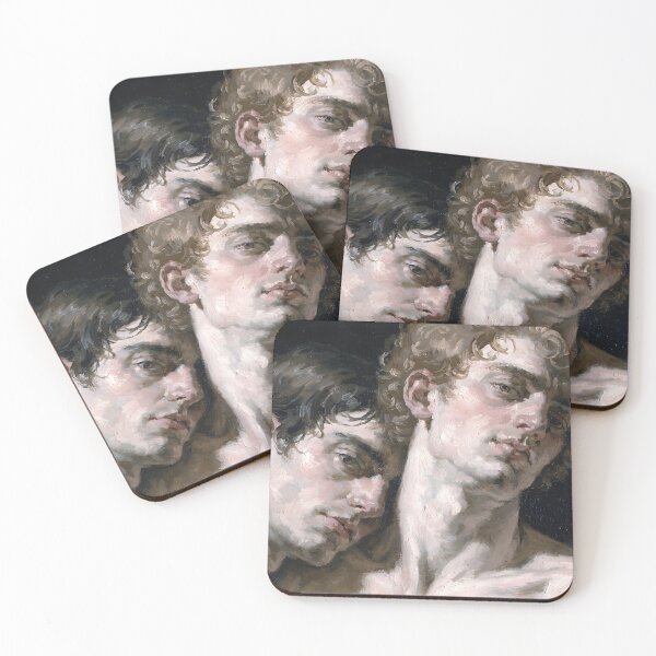 Item preview, Devotion - Neo-Classical Oil Painting of Two Men designed and sold by gayishdesign.