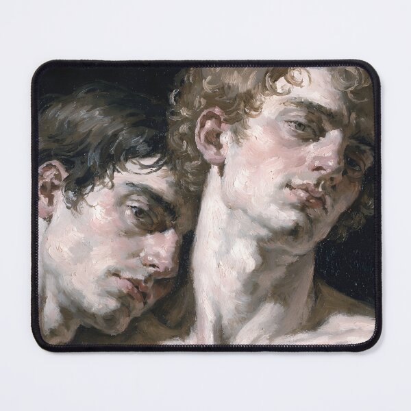 Item preview, Devotion - Neo-Classical Oil Painting of Two Men designed and sold by gayishdesign.