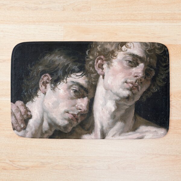 Item preview, Devotion - Neo-Classical Oil Painting of Two Men designed and sold by gayishdesign.