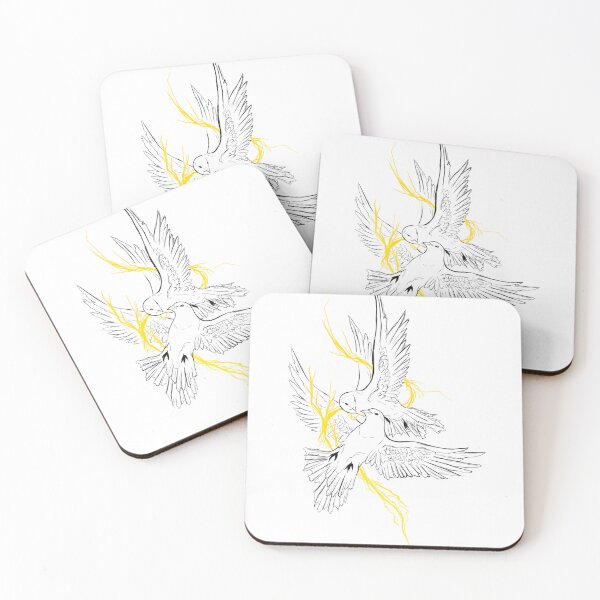 Item preview, Copy of Copy of Love Birds – Romantic Doves Line Art Illustration designed and sold by Evv_u.