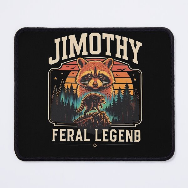 Item preview, Jimothy Feral Legend Raccoon Vintage Sunset designed and sold by destroyplanet.