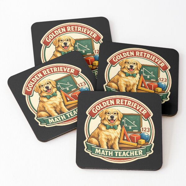Item preview, Golden Retriever Math Teacher Dog Lover Back to School Design designed and sold by Sahil Randhawa.