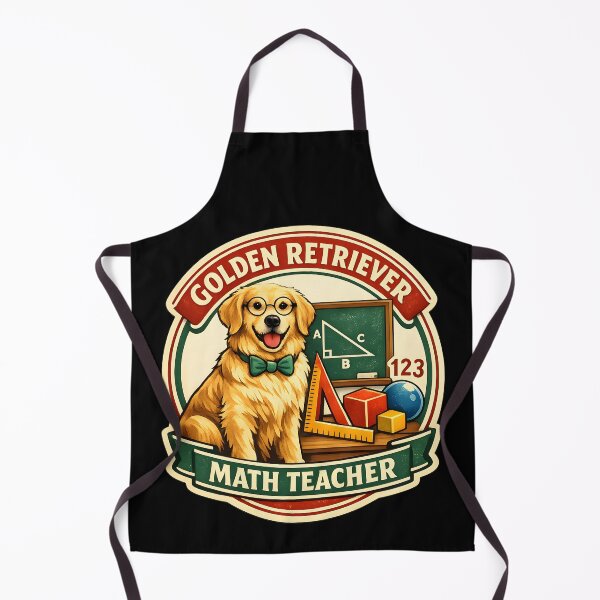 Item preview, Golden Retriever Math Teacher Dog Lover Back to School Design designed and sold by Sahil Randhawa.