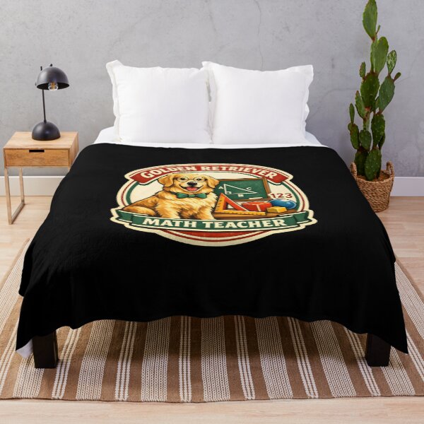 Item preview, Golden Retriever Math Teacher Dog Lover Back to School Design designed and sold by Sahil Randhawa.
