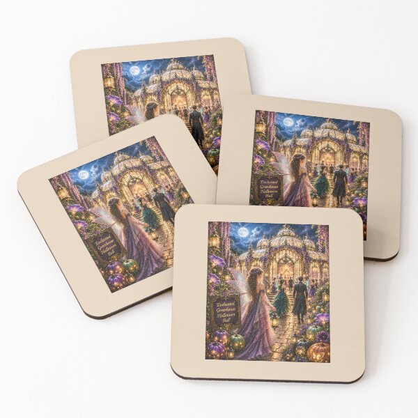 Item preview, Arrival at the Enchanted Greenhouse Halloween Ball designed and sold by Novel Works Studio.