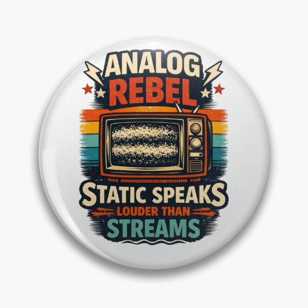 Item preview, ANALOG REBEL – STATIC SPEAKS LOUDER THAN STREAMS. designed and sold by Selfique Bloom.