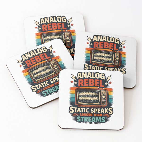 Item preview, ANALOG REBEL – STATIC SPEAKS LOUDER THAN STREAMS. designed and sold by Selfique Bloom.