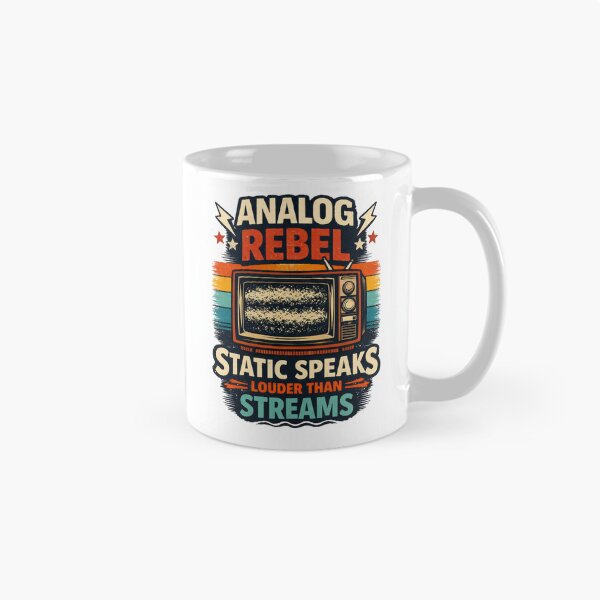 Item preview, ANALOG REBEL – STATIC SPEAKS LOUDER THAN STREAMS. designed and sold by Selfique Bloom.