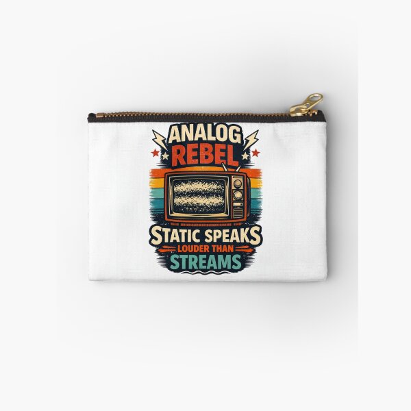 Item preview, ANALOG REBEL – STATIC SPEAKS LOUDER THAN STREAMS. designed and sold by Selfique Bloom.