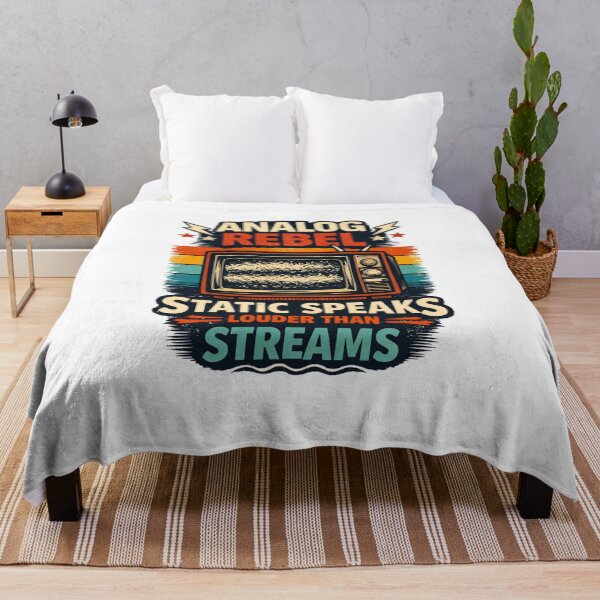 Item preview, ANALOG REBEL – STATIC SPEAKS LOUDER THAN STREAMS. designed and sold by Selfique Bloom.