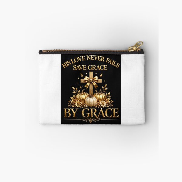 Item preview, His Love Never Fails, Saved By Grace - Luxury Gold Cross & Pumpkins designed and sold by KINGDOM GOLD STUDIO.