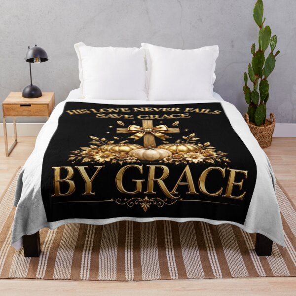 Item preview, His Love Never Fails, Saved By Grace - Luxury Gold Cross & Pumpkins designed and sold by KINGDOM GOLD STUDIO.