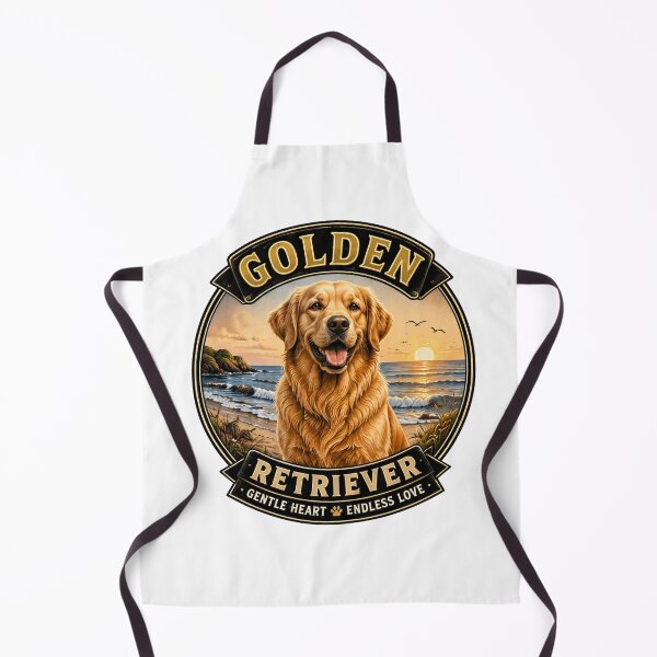 Item preview, Golden Retriever - Gentle Heart, Endless Love - Vintage Dog Badge designed and sold by TheCanineCanvas.