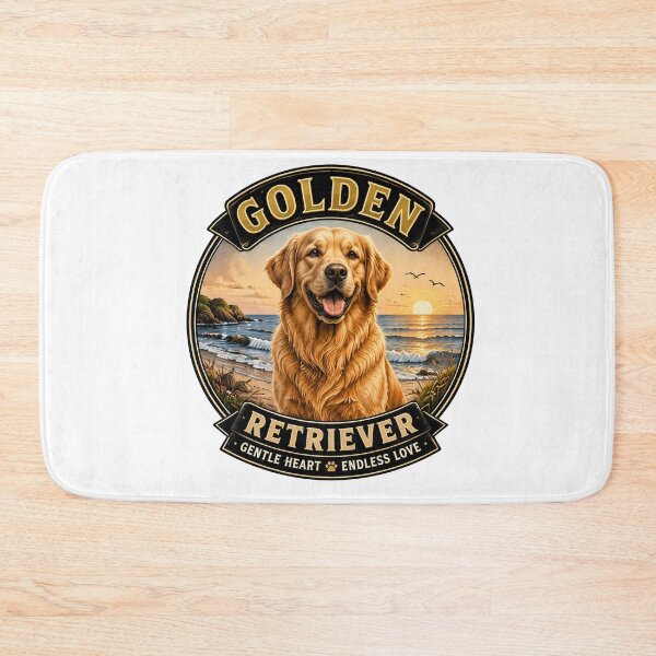 Item preview, Golden Retriever - Gentle Heart, Endless Love - Vintage Dog Badge designed and sold by TheCanineCanvas.