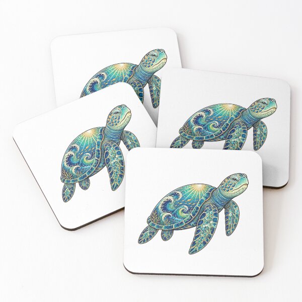 Item preview, Elegant Sea Turtle | Ocean Paradise designed and sold by Zaru Art Studio.