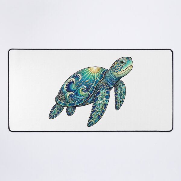 Item preview, Elegant Sea Turtle | Ocean Paradise designed and sold by Zaru Art Studio.
