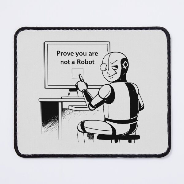 Item preview, Prove You Are Not A Robot | Ink Pen Anime Style designed and sold by Skaldcraft.