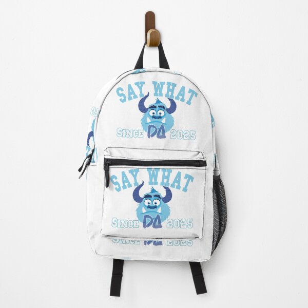 Item preview, Say What Vintage Varsity Mascot Cute Blue Monster Horns Athletic College Streetwear Graphic designed and sold by DesignArtist.ia.
