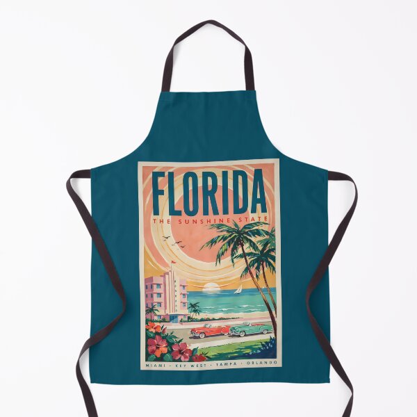 Item preview, Florida Coast Cars Illustration Travel Art Vintage designed and sold by KrisSidDesigns.