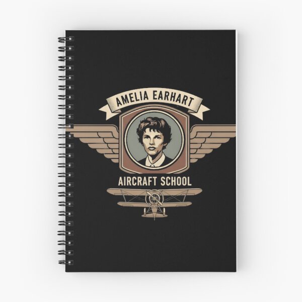 Item preview, Amelia Earhart Aircraft School Biplane Emblem designed and sold by FLUFFandBEYOND.