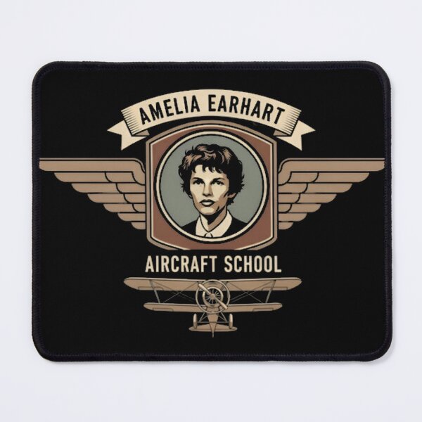 Item preview, Amelia Earhart Aircraft School Biplane Emblem designed and sold by FLUFFandBEYOND.