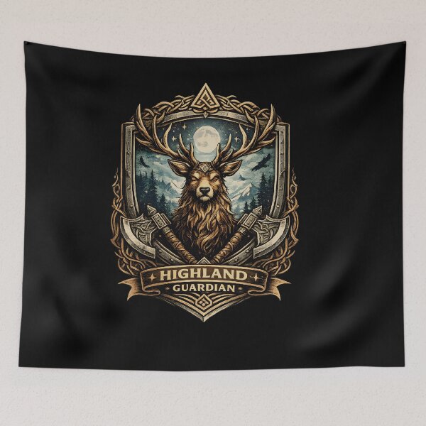 Item preview, Highland Guardian Majestic Stag Celtic Emblem designed and sold by CreativeMindsetLab.
