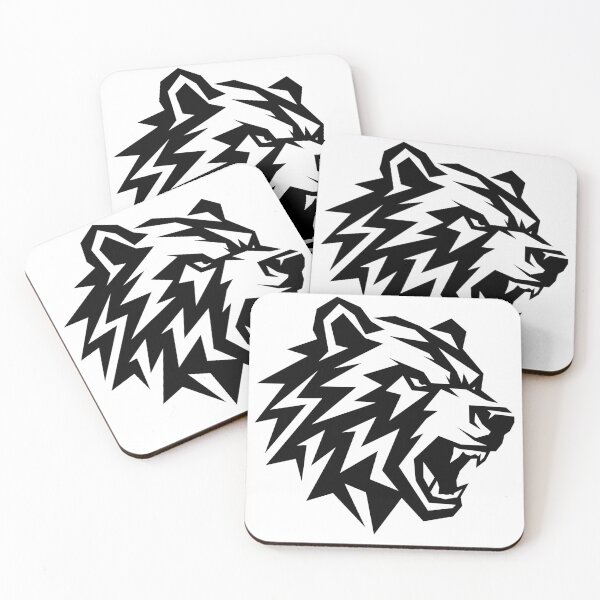 Item preview, Angular Geometric Bear Head designed and sold by matybrak.