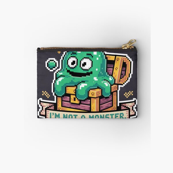 Item preview, I'm Not a Monster I'm a Vibe - Slime King Pixel Art designed and sold by Arobinoz.