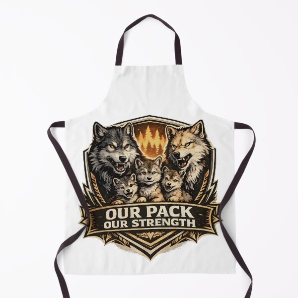 Item preview, Wolf Family Our Pack Our Strength Emblem designed and sold by CreativeMindsetLab.